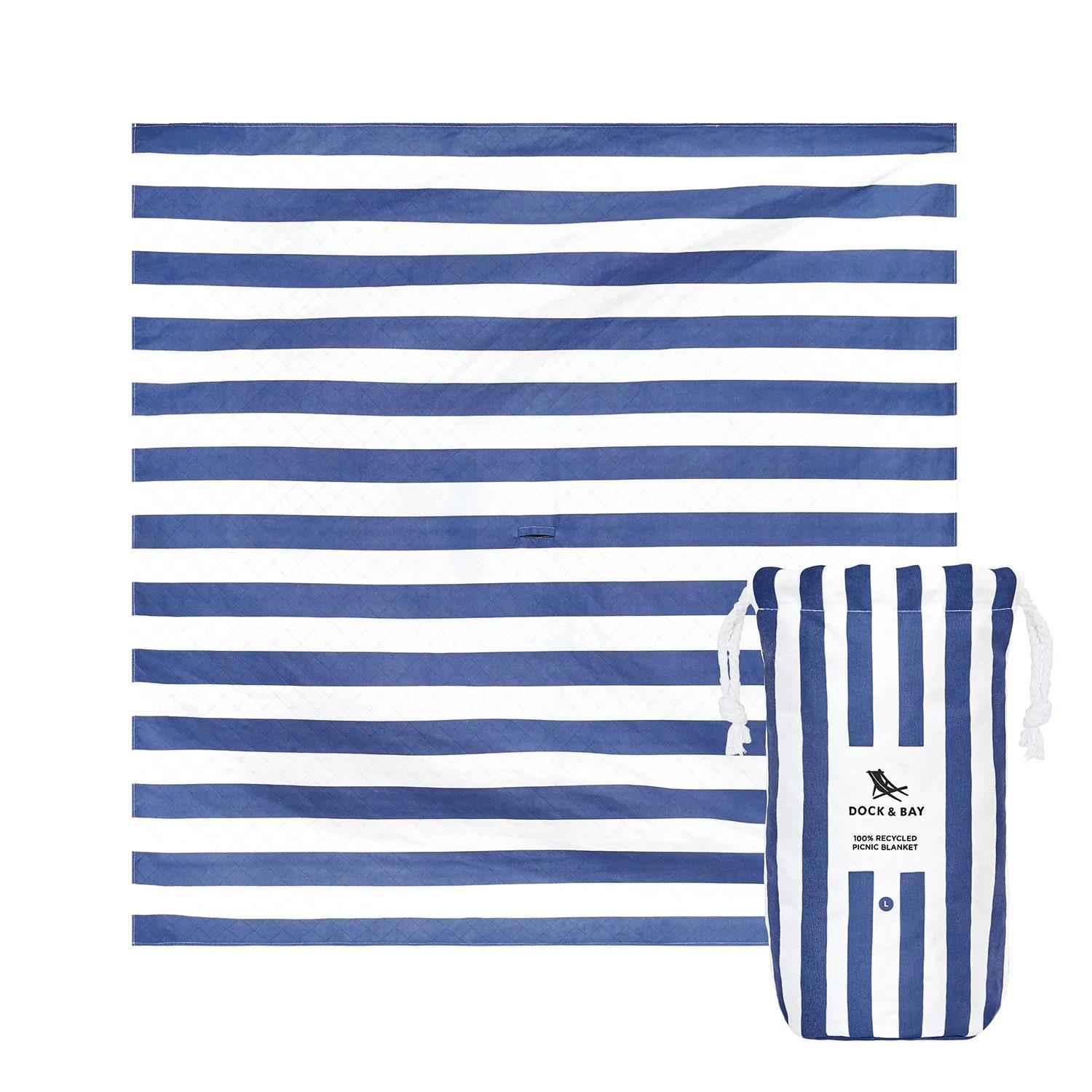 Dock & Bay Beach Blanket Large - Whitsunday Blue